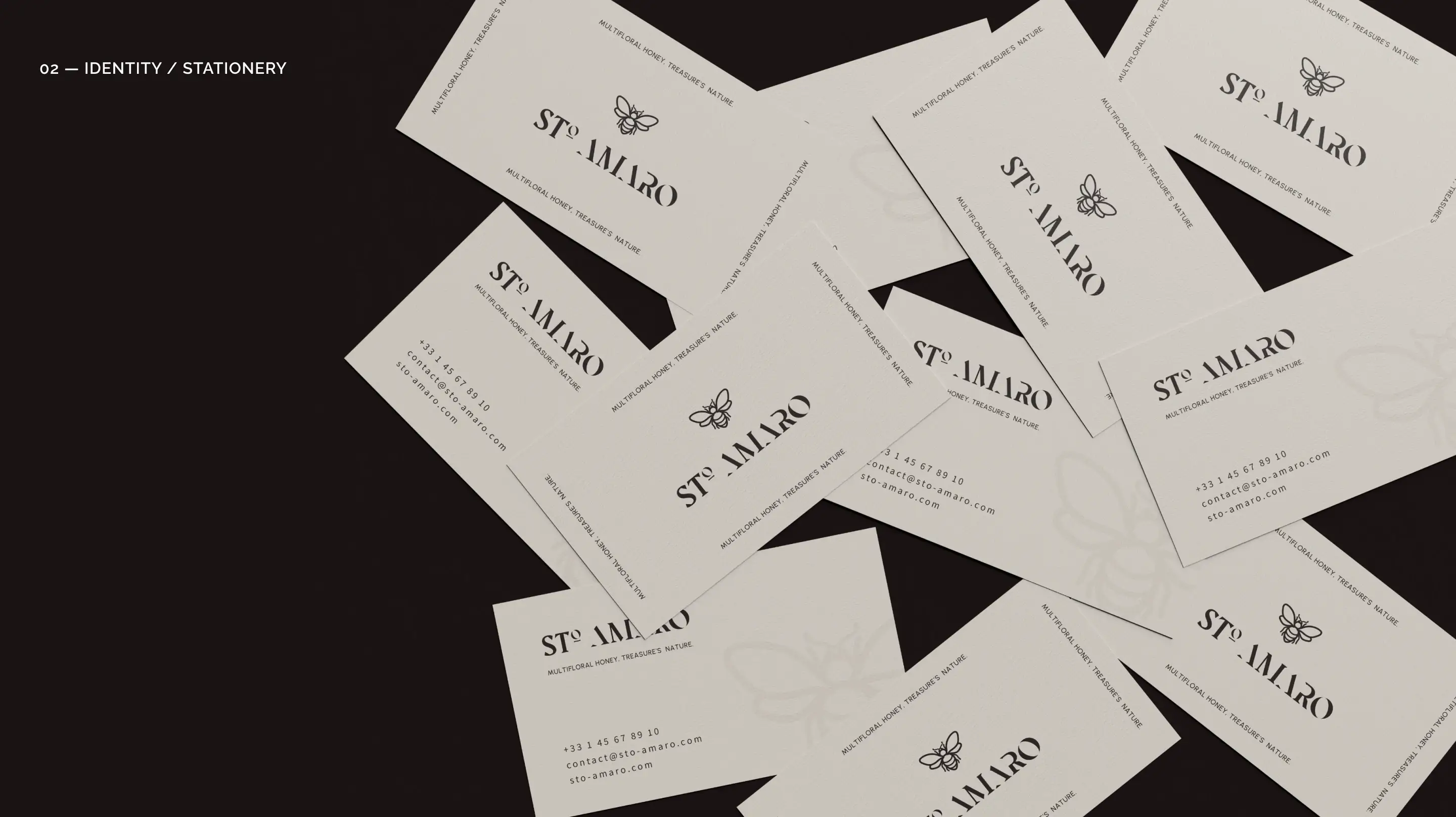 Design de papeterie premium et cartes de visite Sto Amaro